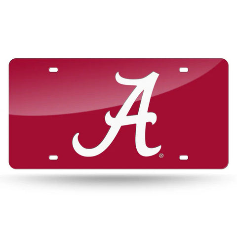 Alabama Laser Cut License Plate Tag Color Red