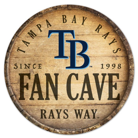 Rays Wood Sign Round 14" Fan Cave