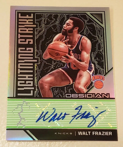 Knicks Walt Frazier 2019-20 Obsidian FOTL No.LS-WFZ #18/25 Autographed Single Card