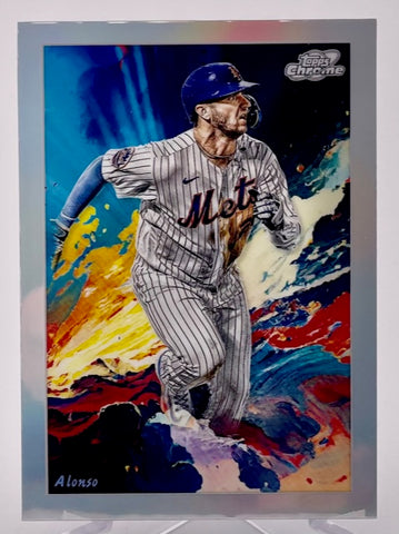 Mets Pete Alonso 2024 Topps Chrome Cosmic No.STN-14 Single Card