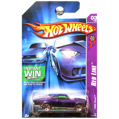 2007 HW Red Line 03/05 - 1968 Nova Purple - Hot Wheels #098/223