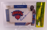 Knicks Earl Monroe 2011 Panini National Treasures No.22 #18/99 Beckett Raw Card Review 9.5 Autographed Relic Single Card