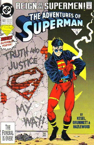 Adventures of Superman Issue #501 June 1993 Comic Book