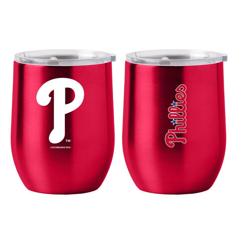 Phillies 16oz Ultra Tumbler Curved Gameday Red