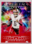 Commanders Jayden Daniels 2025 Panini Origins No.100 #020/225 Single Card