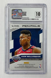 Pelicans Zion Williamson 2019-20 Panini Donruss Elite No.PP-ZWL #01/10 CSG Graded 8.5 Autographed Rookie Single Card