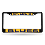 Blues Laser Cut License Plate Frame Color Black