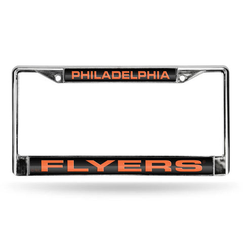 Flyers Laser Cut License Plate Frame Silver