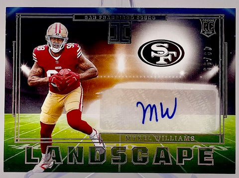 49ers Mykel Williams 2025 Panini Impeccable No.RLA-MWS #49/99 Autographed Rookie Single Card
