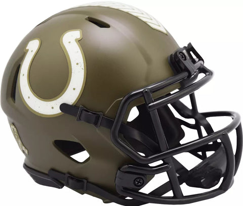 Colts Mini Helmet Speed Salute to Service 2022