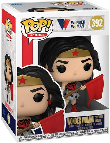 Funko Pop Vinyl - DC's Wonder Woman - Wonder Woman 80th Superman Red Sun 392
