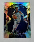 Timberwolves Jaden McDaniels 2020-21 Panini Select No.88 Prizm Rookie Single Card