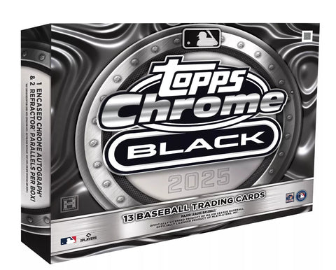 2025 Topps Chrome Black MLB Hobby Box