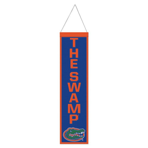 Gators 8"x32" Wool Banner Slogan