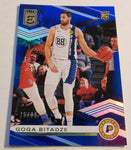 Pacers Goga Bitadze 2019-20 Donruss Elite Basketball #75/99 Blue Refractor Rookie Single Card