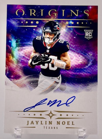 Texans Jaylin Noel 2025 Panini Origins No.RA-JNO Autographed Rookie Single Card