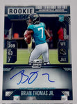 Jaguars Brian Thomas Jr 2024 Panini Contenders Optic No.103 Variation Autographed Rookie Single Card