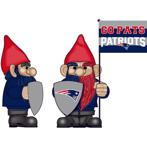 Patriots Team Gnome Holding Flag