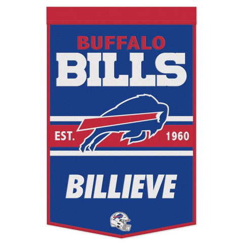 Bills 24"x38" Wool Banner Slogan