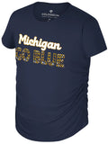 Michigan Kids Girls Shirt Bree Ruched