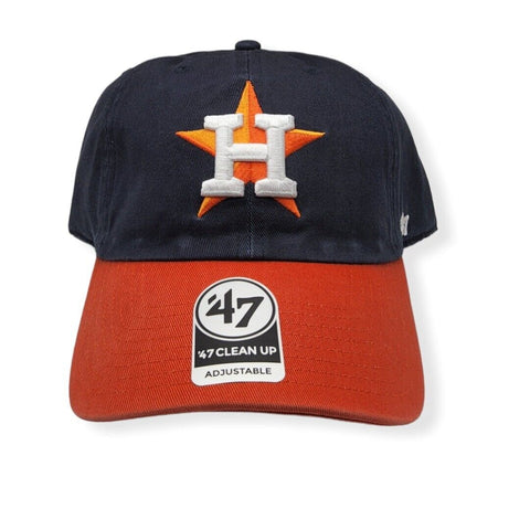 Astros Hat 47' Clean Up Adjustable Blue-Orange