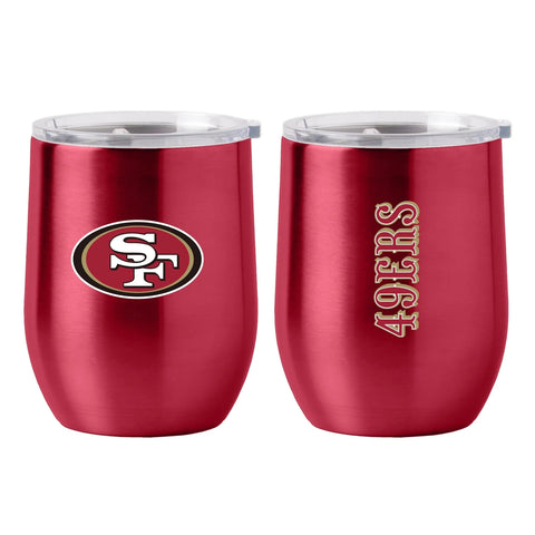 49ers 16oz Ultra Tumbler Curved Polished Gameday Red