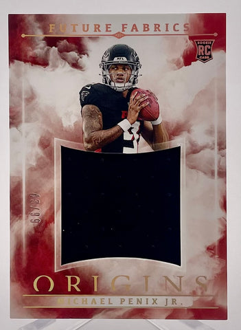 Falcons Michael Penix Jr 2024 Panini Origins No.FF-MPE Relic Rookie Single Card