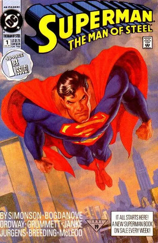 Superman the Man of Steel Issue #1 July 1991 Comic Book