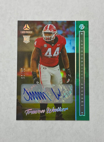 Georgia /Jaguars Travon Walker 2022 Panini Luminance No.142 04/25 Autographed Rookie Single Card