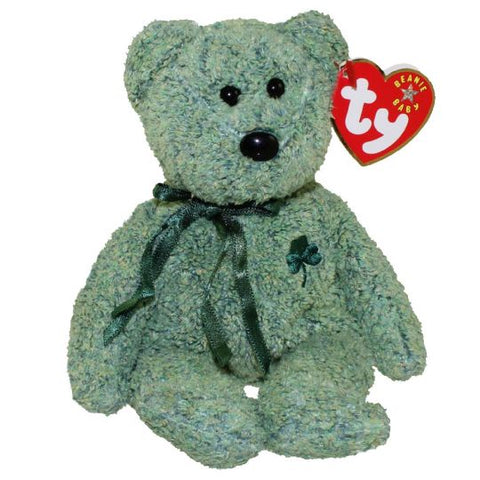 TY Beanie Baby 8" - Shamrock the Irish Bear 2000