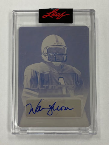 Titans Warren Moon 2021 Leaf Ultimate Sports No.US-WM1 #1/1 Autographed Printing Plate Single Card