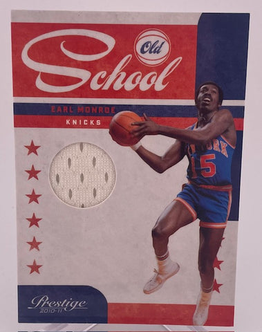 Knicks Earl Monroe 2010-11 Panini Prestige No.1 #20/25 Relic Single Card