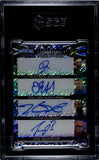 Messi/Alcaraz/Curry/LeClerc/Nadal/Haaland/Durant/Burrow 2023 Leaf Vibrance No.VS8-3 #1/1 SGC Graded 7 Autographed Single Card