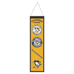 Penguins 8"x32" Wool Banner Evolution