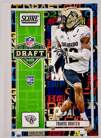 Jaguars Travis Hunter 2025 Panini Score No. 11 Rookie Single Card