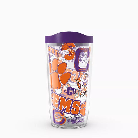 Clemson 16oz All Over Tervis w/ Lid