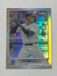 Tigers Spencer Torkelson 2022 Topps Chrome No.223 Silver Pack SP Rookie Single Card