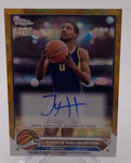 Pacers Tyrese Haliburton 2023-24 Topps Chrome Sapphire No.CG-TH #22/50 Autographed Single Card