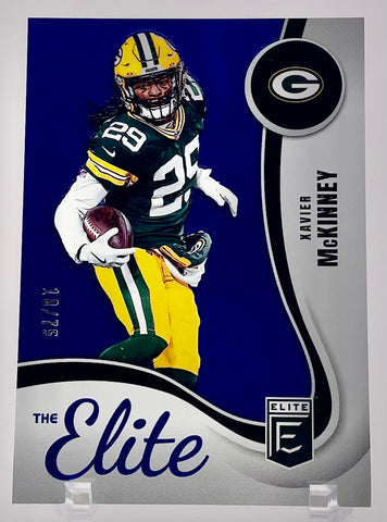 Packers Xavier McKinney 2025 Panini Donruss Elite No.4 #10/75 Single Card