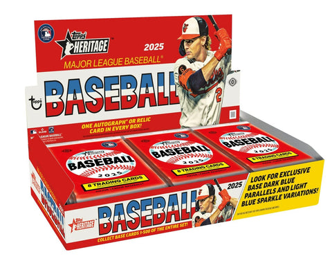 2025 Topps Heritage MLB Hobby 12-Box Sealed Case