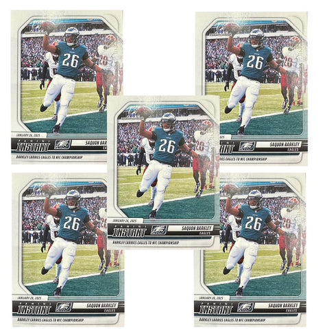 Eagles Saquon Barkley 2024 Panini Instant No.277 Limited # of 581 (Lot of 5) Single Card