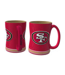 49ers 14oz Coffee Mug Relief