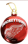 Red Wings Ornament Blown Glass Bulb