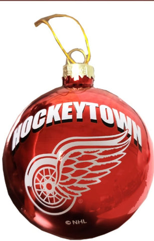 Red Wings Ornament Blown Glass Bulb