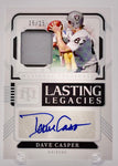 Raiders Dave Casper 2024 Panini National Treasures No.LL-DCR #15/25 Autographed Relic Single Card