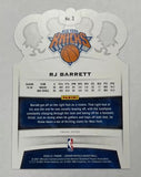 Knicks RJ Barrett 2020-21 Panini Crown Royale No.3 Single Card
