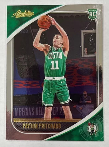 Celtics Payton Pritchard 2020-21 Absolute Memorabilia No.7 Rookie Single Card