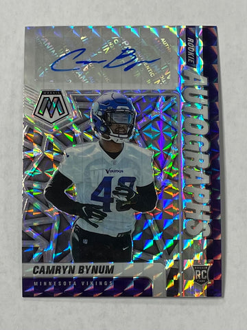 Vikings Camryn Bynum 2021 Panini Mosaic No.RA-92 Autographed Rookie Single Card