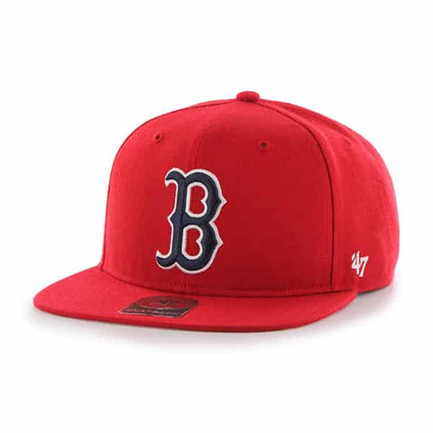 Red Sox Snapback Hat 47' Captain Sure Shot Red Adjustable