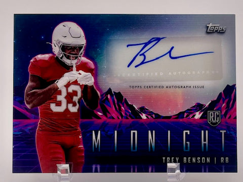 Cardinals Trey Benson 2024 Topps Midnight No.RHS-TB Autographed Rookie Single Card